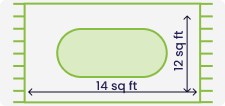 Size 12x14 sq feet