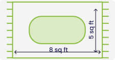 Size 5x8 sq feet