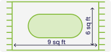 Size 6x9 sq feet