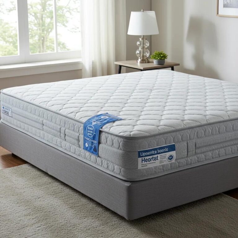 Sparkling clean mattress in a serene bedroom, promising a healthier sleep environment