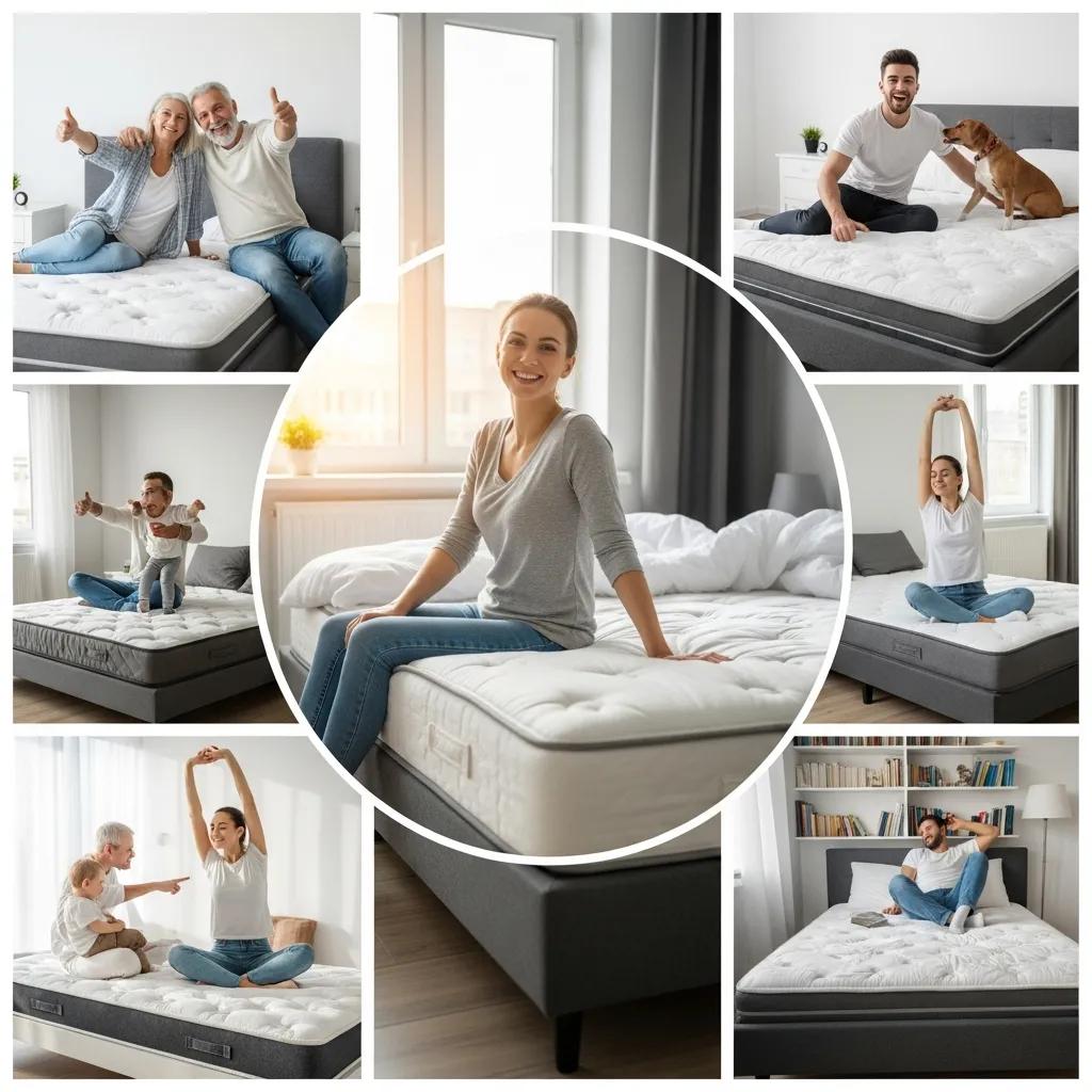 Smiling customers after allergy-focused mattress cleaning service